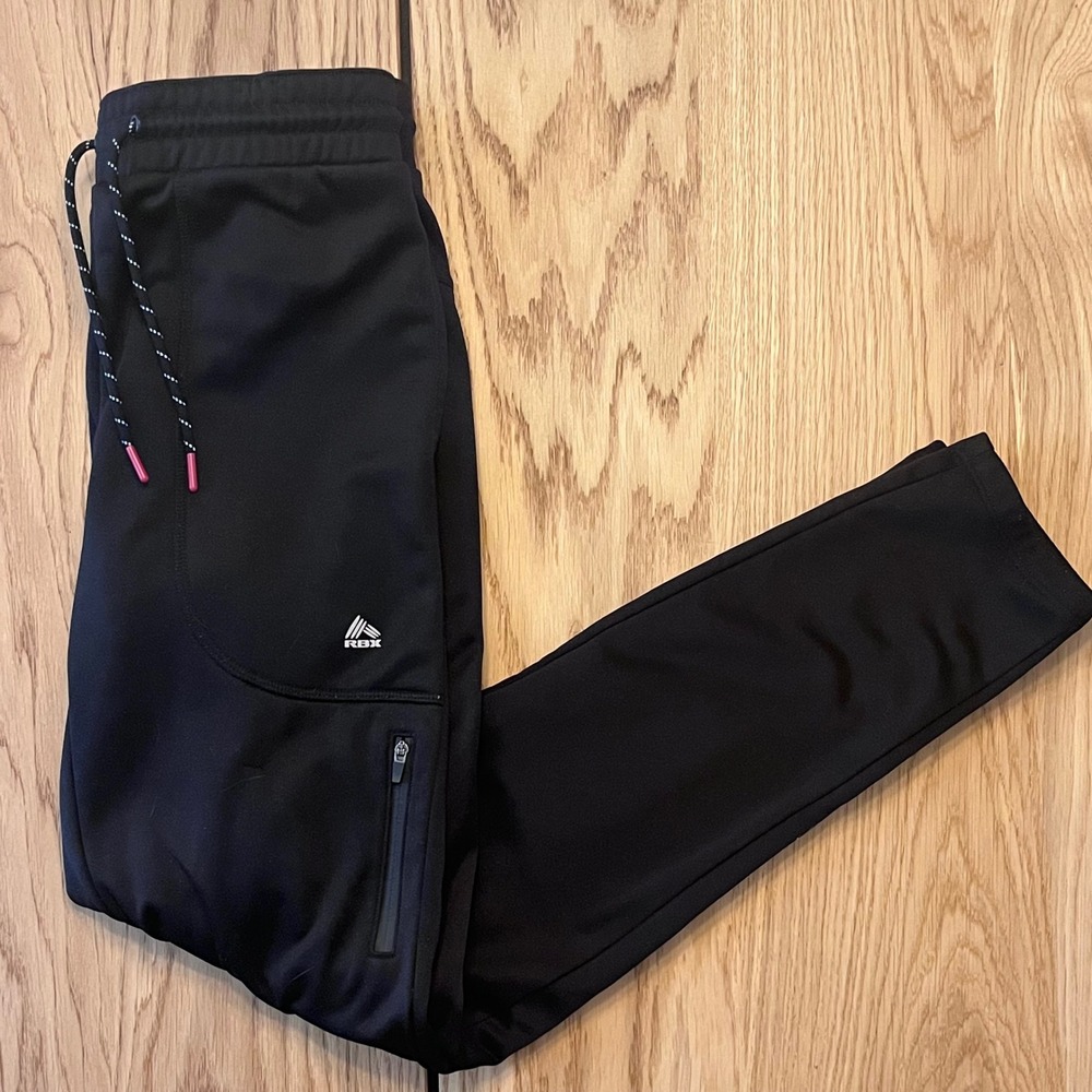 RBX Mens Hold It All Jogger Pants Black Active Training Sweatpants Small 28x28